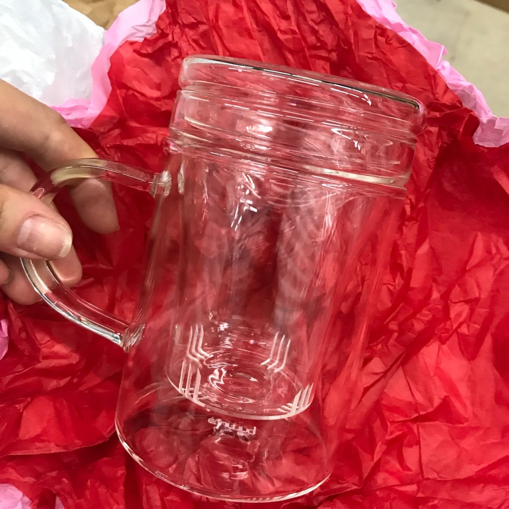 Clear Glasss Tea Mug with Infuser